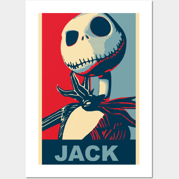 Jack Skellington propaganda Wall Art by Visionarts